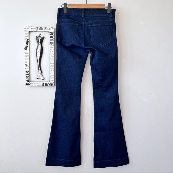 J Brand Lovestory Style 72201 LAP Dark Wash Stretch Denim Flare Leg Jeans Sz 29 - Picture 3 of 6